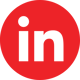 Red Linked In Icon