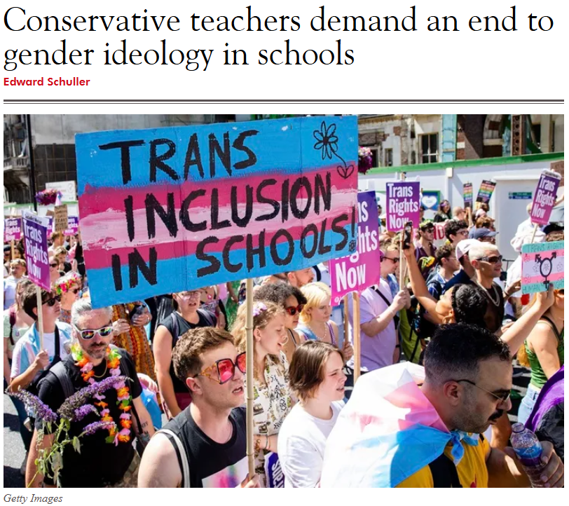 Conservative teachers demand an end to gender ideology in schools
